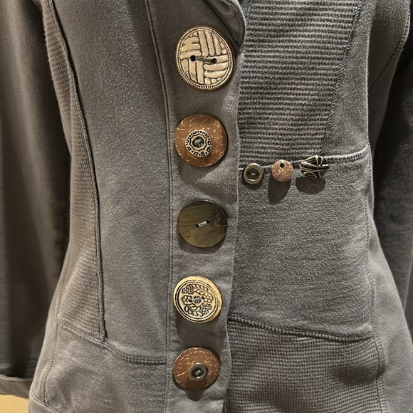 Buddha Grey soft cotton blazer - Picture 4 of 5